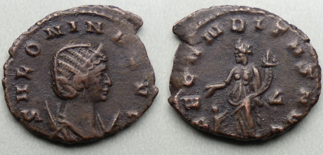 Salonina, antoninianus FECUNDITAS AD 265-7